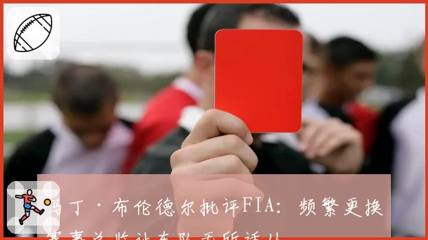 马丁·布伦德尔批评FIA：频繁更换赛事总监让车队无所适从