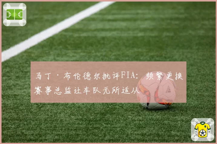 马丁·布伦德尔批评FIA：频繁更换赛事总监让车队无所适从